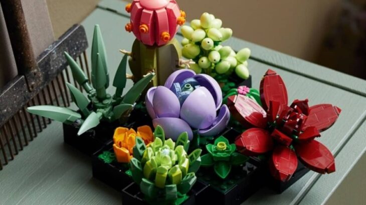 枯れないしおしゃれ！組み合わせ自在の9種の多肉植物がLEGOブロックに登場