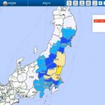 関東・東北地方で最大震度5弱の地震発生 M5.3 震源地は福島県中通り 深さ約90km