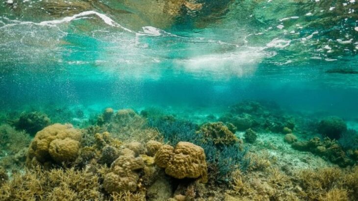 海藻の群生地の下には大量の砂糖の山。缶コーラ320億缶相当が保管されている