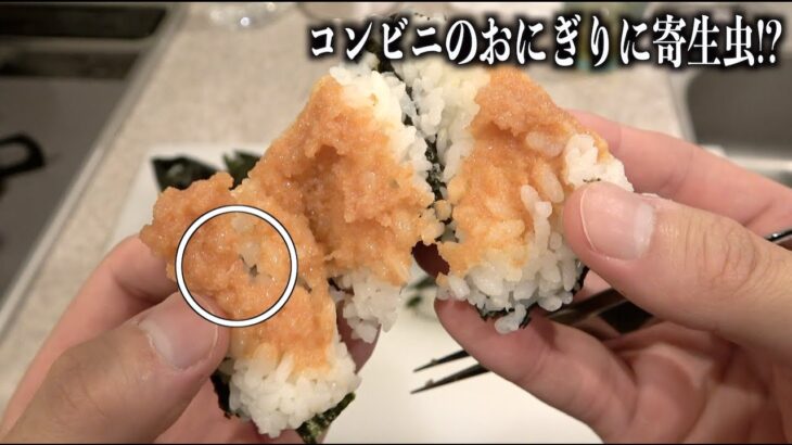 有名YouTuberさん、コンビニおにぎりに寄生虫が入っている動画をあげてしまう…！！