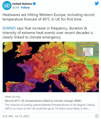 【異常気象】イギリスで「気温40℃」を突破！観測史上初めて