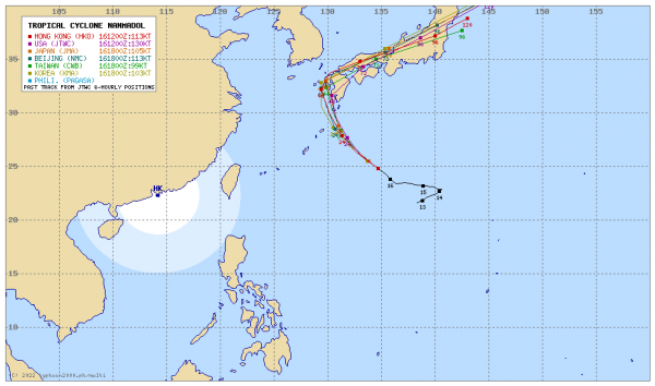 【大型で猛烈】台風14号さん、「910hPa」になってしまう…