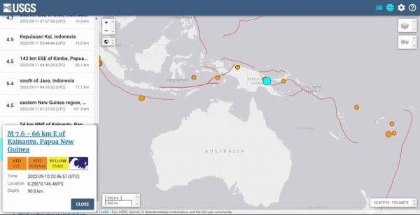 【動画あり】11日、8時46分頃にパプワニューギニアで「M7.6」の大地震が発生…2週間後ぐらいに日本にも来るやつ？