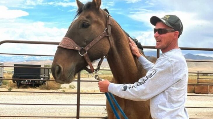 野生馬の群れと共に去っていった飼い馬と8年後、奇跡の再会を果たした男性