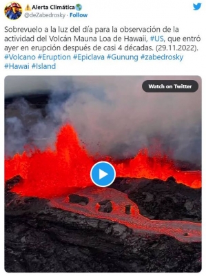 【マグマ】ハワイ島のマウナロア火山の38年ぶり噴火で「新たな亀裂」が確認される…知事が非常事態を宣言