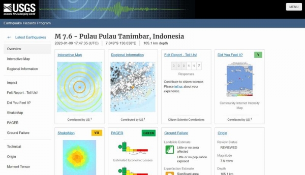 インドネシア沖で「M7.6」の地震が発生