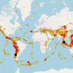 【画像】世界の地震分布図、ガチでヤバすぎると話題になるｗｗｗｗｗ