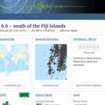 【深発】南太平洋フィジーで「M6.6」の地震発生…震源の深さ約600km