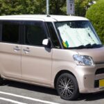 【衝撃】台風の日に乗る軽自動車「タント」ガチで危険すぎる！！！！